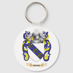 Bone Coat of Arms (Family Crest) Key Ring