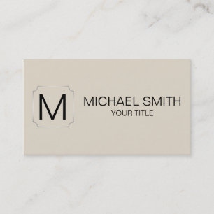 Bone colour background business card