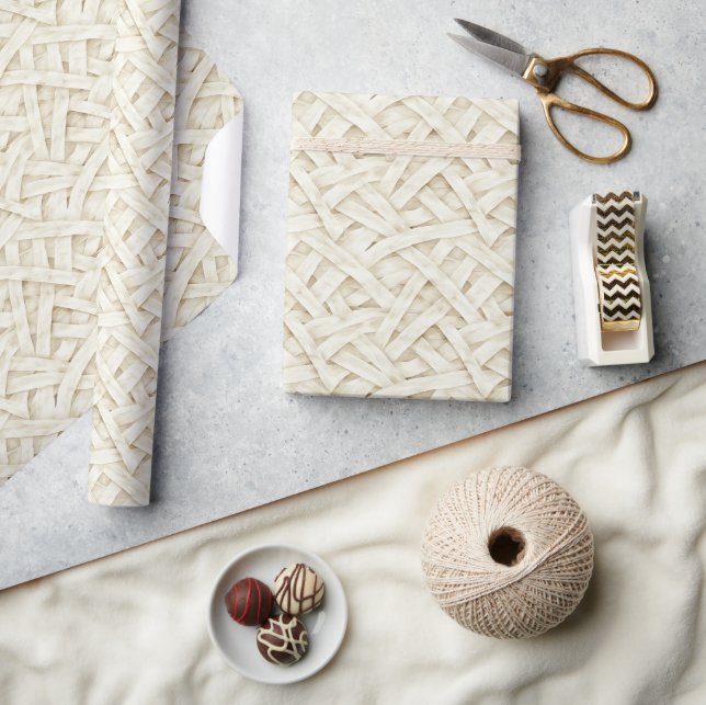Bone Cream Mummy Wrap Halloween Wrapping Paper (Crafts)