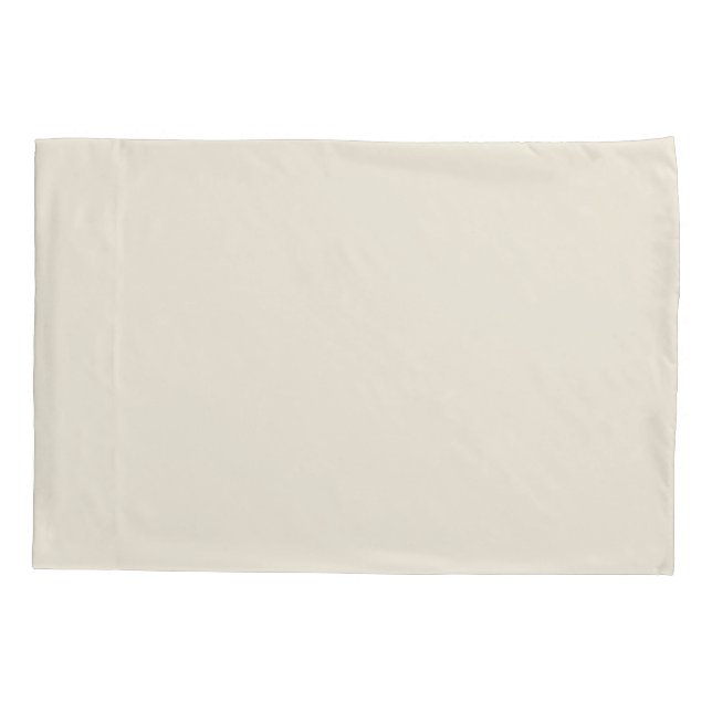 Bone - Cream - Off White Solid Colour 036-89-06 Pillowcase (Back)