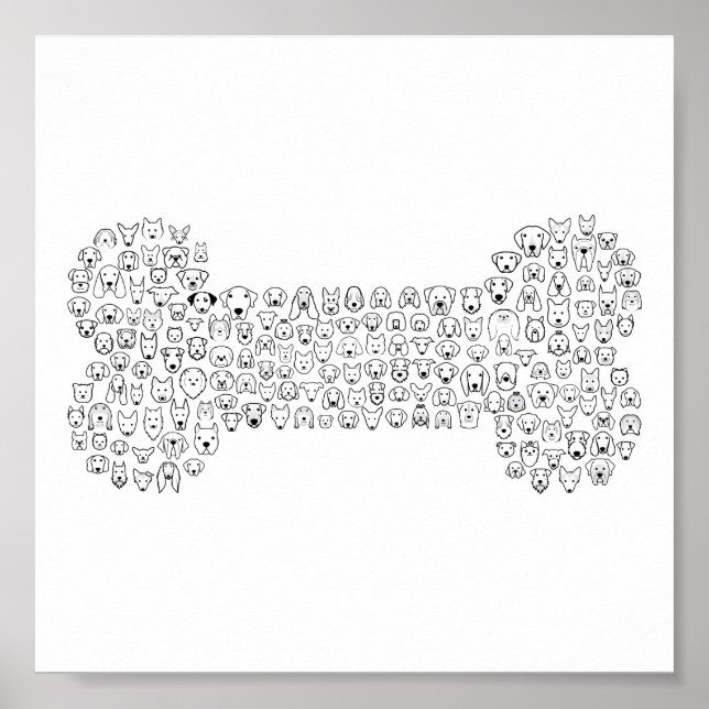 BONE Dog Cartoon Poster (Front)