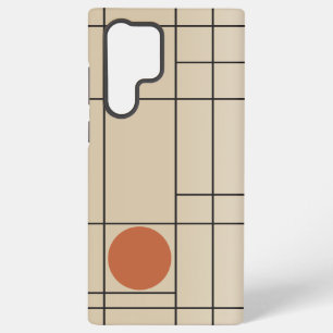 Bone Drift No. 1 Beige + Terracotta Geometric Art Samsung Galaxy Case