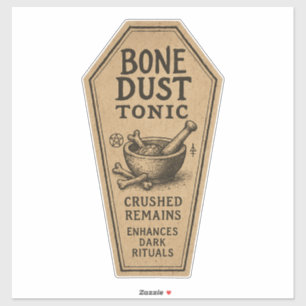 Bone Dust Tonic - Halloween Apothecary Label