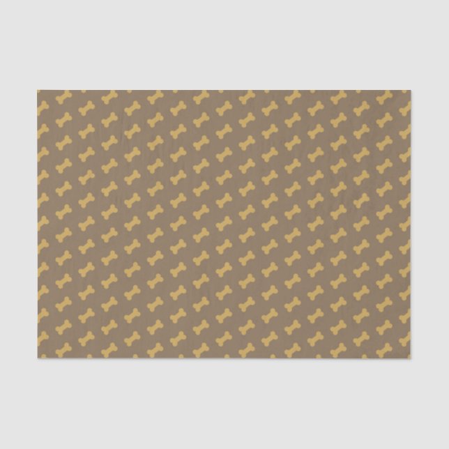 bone for dog texture tissue paper (Front)
