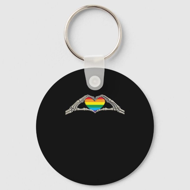 Bone Hands Heart Active Key Ring (Front)