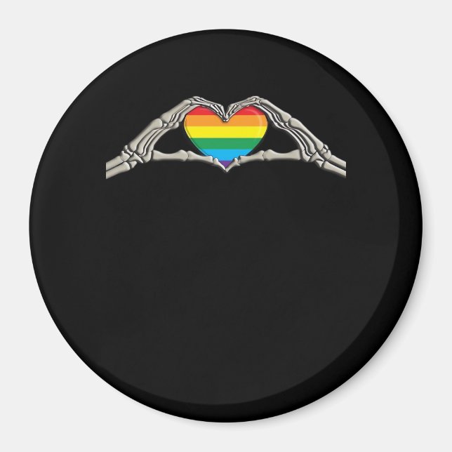 Bone Hands Heart Active Magnet (Front)