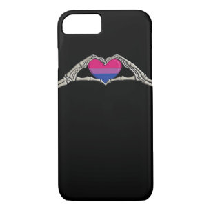 Bone Hands Heart Bisexual Goth iPhone 8/7 Case