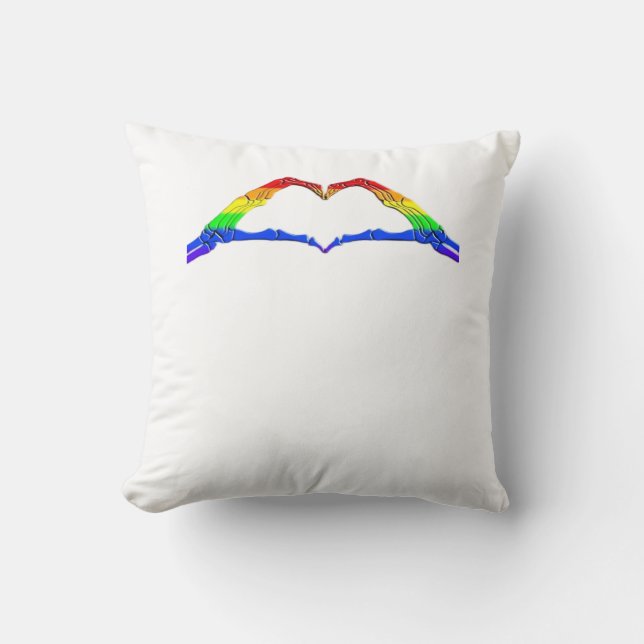 Bone Hands Heart Classic Cushion (Front)