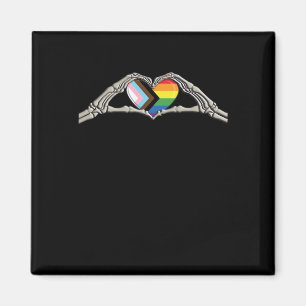 Bone Hands Heart Pride Progress Magnet