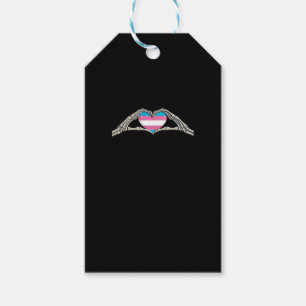 Bone Hands Heart Transgender Goth Gift Tags