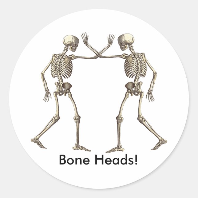 Bone Heads Skeletons Sticker (Front)