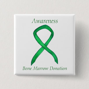 Bone Marrow Donation Awareness  Ribbon Custom Pin