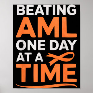 Bone marrow orange ribbon acute myeloid leukaemia poster