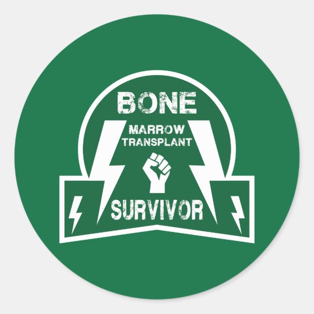 Bone Marrow Transplant Stem Cell Classic Round Sticker (Front)