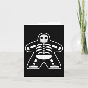 Bone Meeple Skeleton Halloween Board Gamer Gift  Card