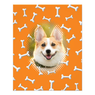 Bone Pattern Dog Frame Print