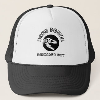 Bone Power - Dinosaur Day Skull Design Trucker Hat