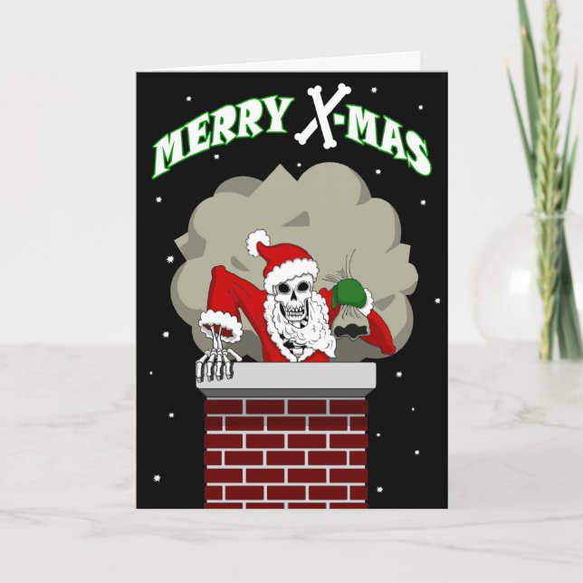 Bone Santa greeting card (Front)