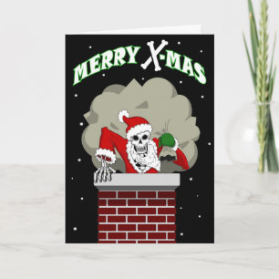 Bone Santa greeting card