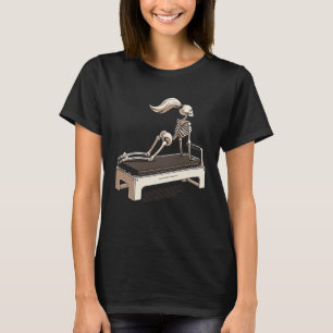 Bone Skeleton Performing Pilates Exercise RT-Shirt T-Shirt