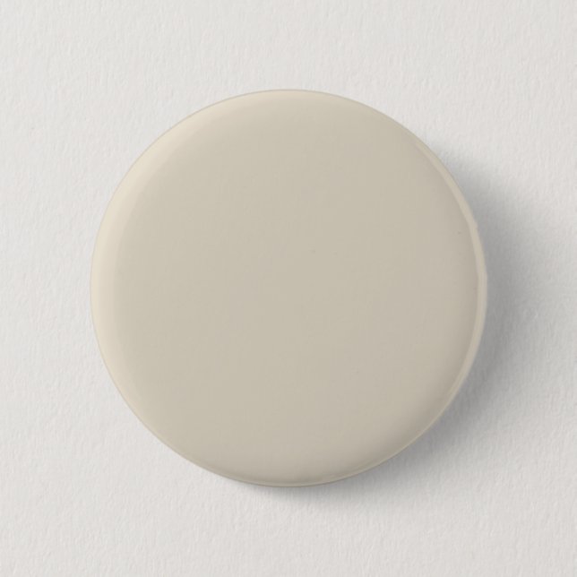 Bone (solid colour) 6 cm round badge (Front)
