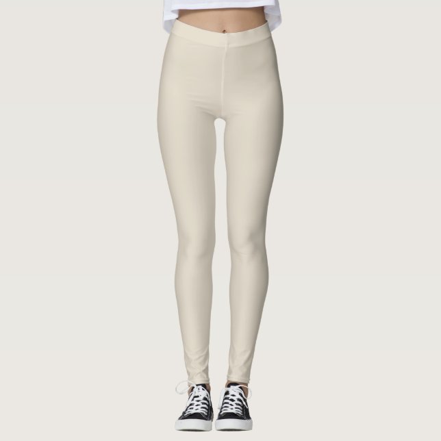 Bone (solid colour) leggings (Front)