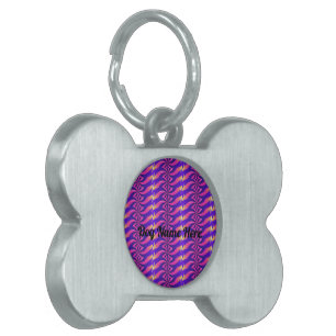 Bone Style Framed Pet Collars ID Tags