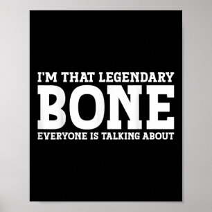 Bone Surname Funny Team Family Last Name Bone  Poster