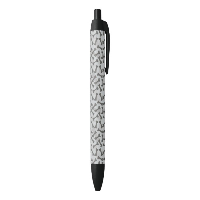 Bone Texture Pattern Greyscale Black Ink Pen (Bottom (Vertical))