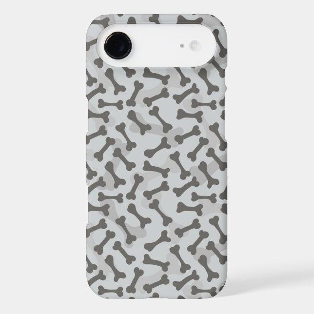 Bone Texture Pattern Greyscale Case-Mate iPhone Case (Back)