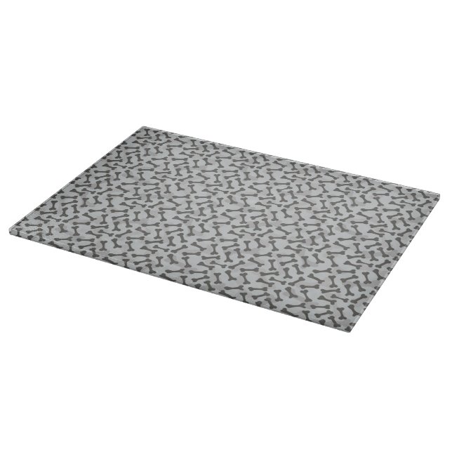 Bone Texture Pattern Greyscale Cutting Board (Corner)