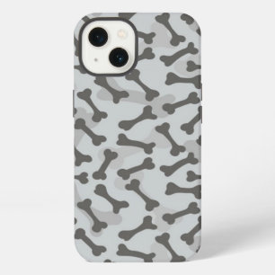 Bone Texture Pattern Greyscale iPhone 13 Case