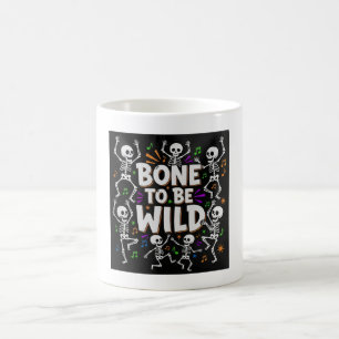 Bone to Be Wild Dancing Skeletons Coffee Mug