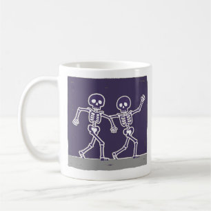Bone to Be Wild Funny Dancing Skeleton Halloween Coffee Mug