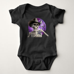 Bone to be Wild, Skeleton Cowboy Baby Bodysuit