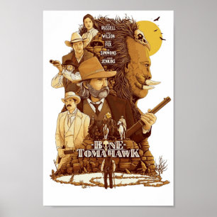 Bone Tomahawk Western Movie Artwork Poster
