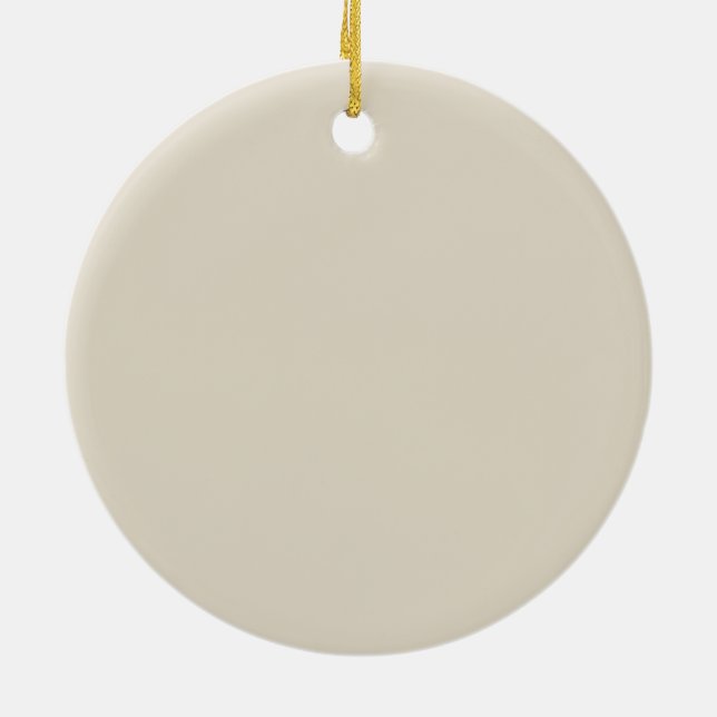 Bone Top Coloured Ceramic Ornament (Back)