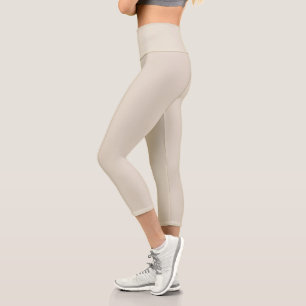 Bone White Capri Leggings