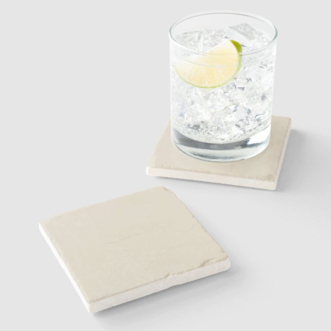 Bone White Stone Coaster (Side)