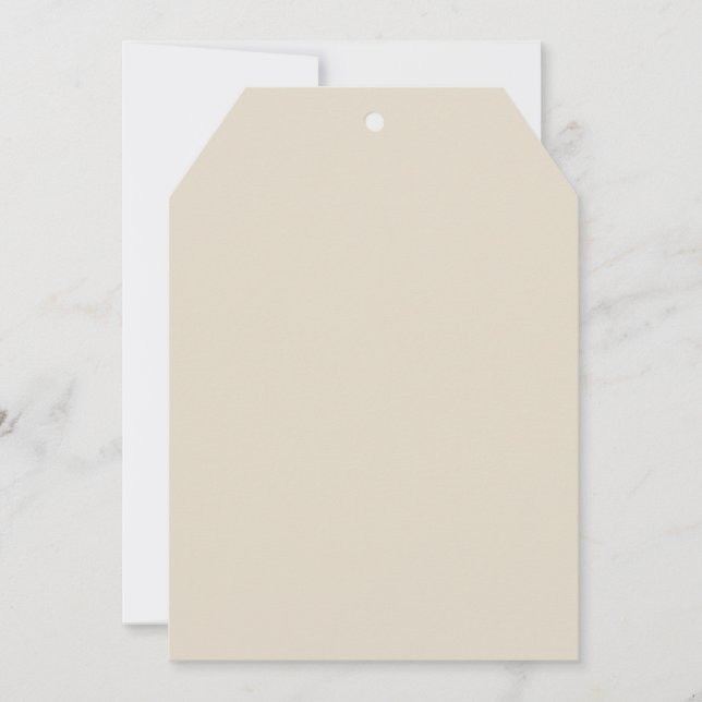 Bone White Tag Invitation (Front)
