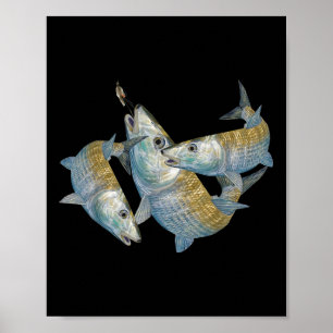 Bonefish Hunting A Salt Water Fly Fishing &amp; De Poster
