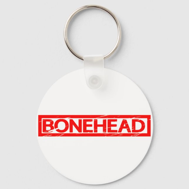 Bonehead Stamp Key Ring (Front)