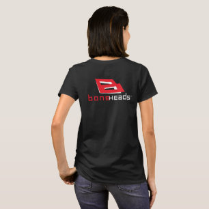 boneHeads™ logo 26 Red & White T-Shirt