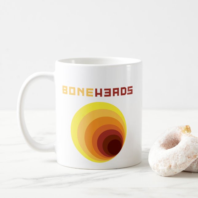 boneHeads™ logo BAUHS-1 Coffee Mug (With Donut)