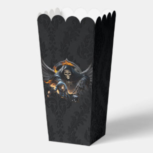 Bones and magic, skeleton with the mystical dice. favour box