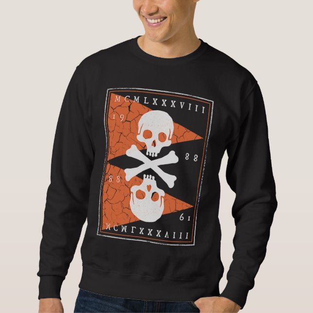 Bones and Skulls Pirate  2 Sweatshirt (Front)