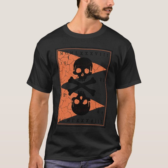 Bones and Skulls Pirate  3 T-Shirt (Front)
