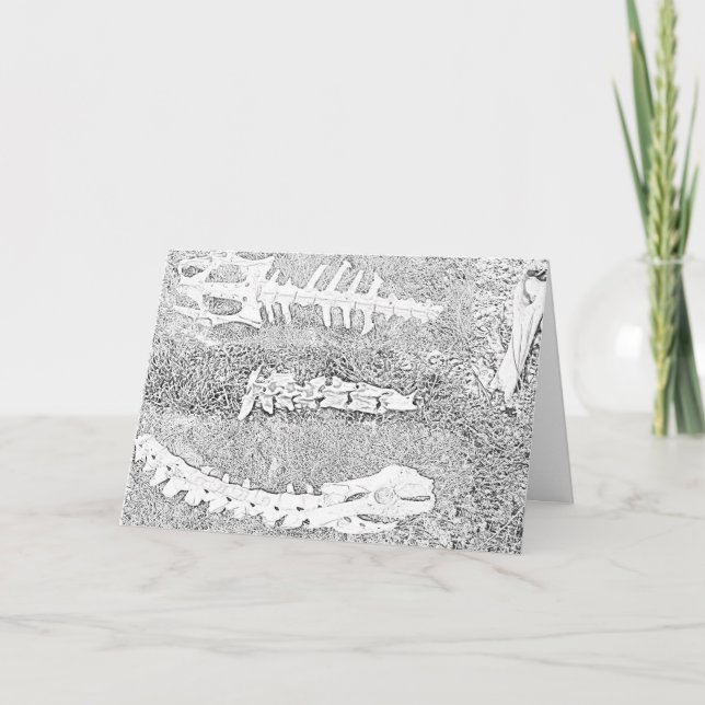 Bones Colouring DIY Colouring Project Card (Front)