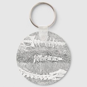 Bones Colouring Project DIY Adult Colouring Key Ring