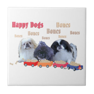 Bones Happy Dogs Tile